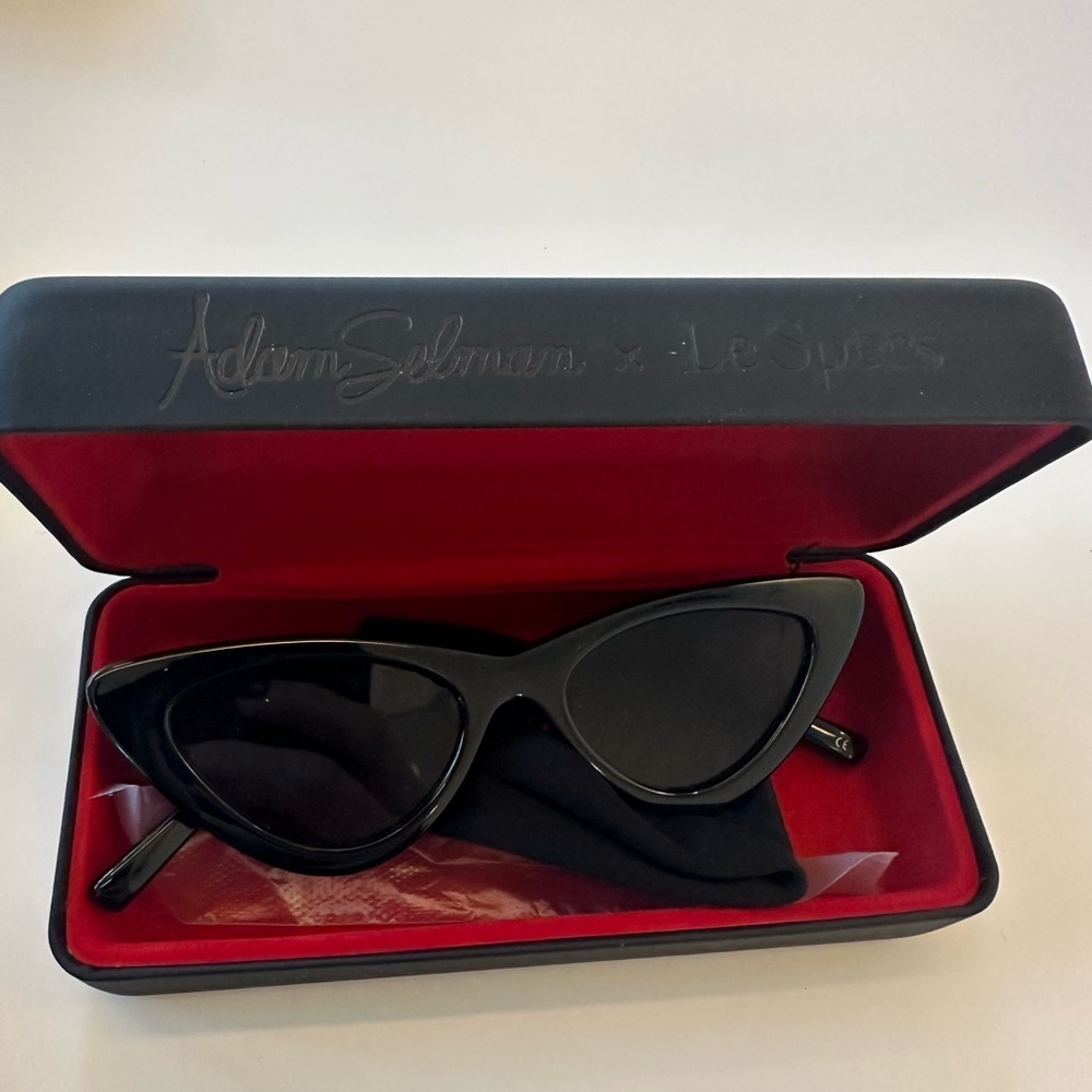 Le Specs Black Cat Eye Sunglasses